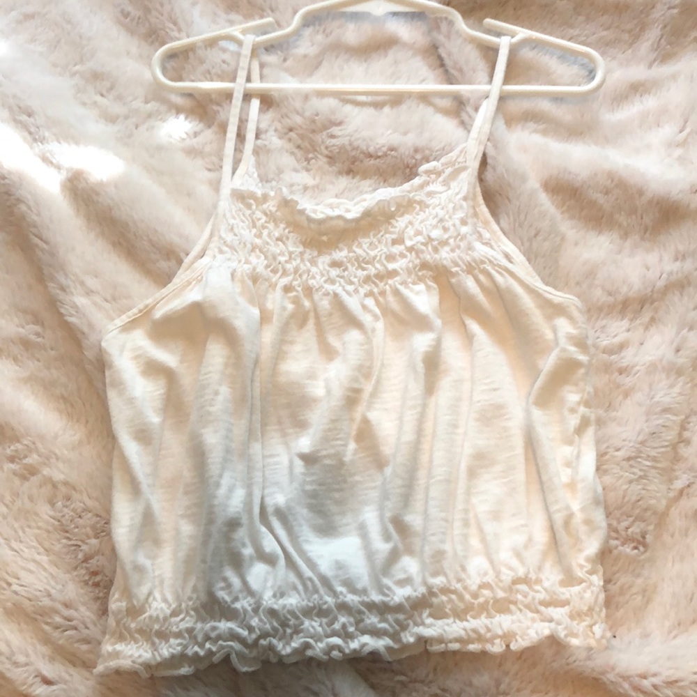white tank top